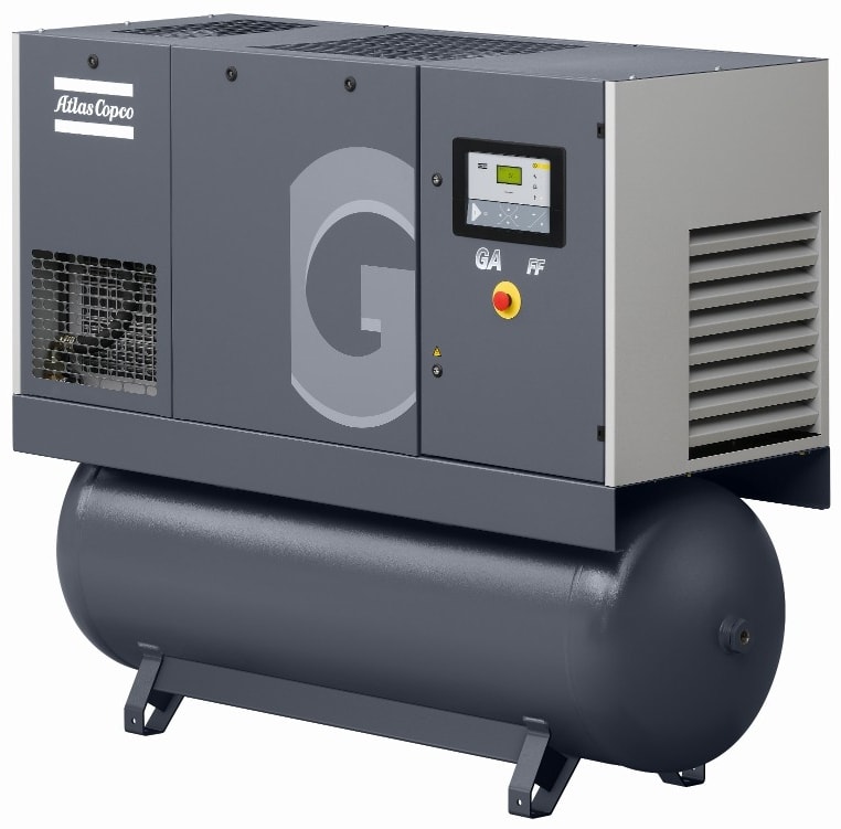 Винтовой компрессор Atlas Copco GA 15 13 FF с ресивером
