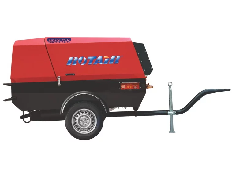 Дизельный компрессор Rotair MDVN 72D-13 на шасси
